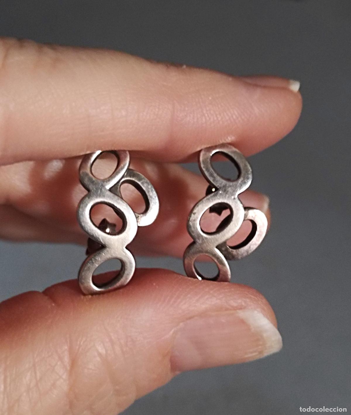 Joyeria: Pendientes de plata de ley, cierre de presi&oacute;n. - Foto 5