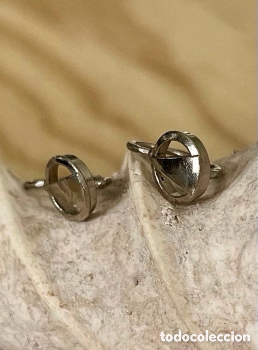 Joyeria: Antiguos pendientes estilo art d&eacute;co en plata de ley. - Foto 7