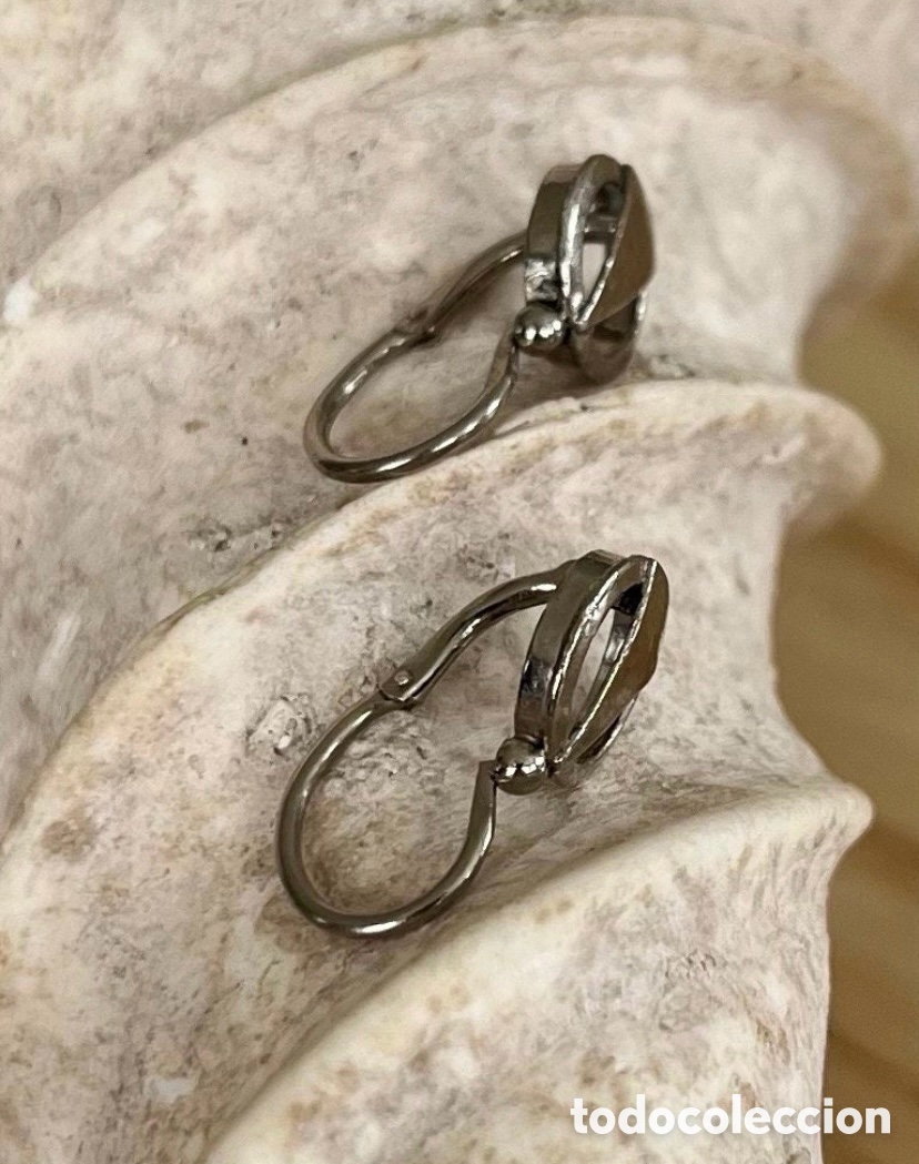 Joyeria: Antiguos pendientes estilo art d&eacute;co en plata de ley. - Foto 8
