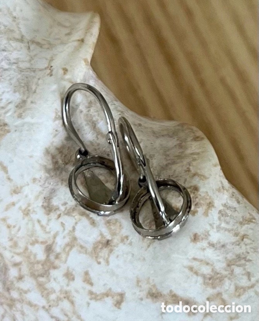 Joyeria: Antiguos pendientes estilo art d&eacute;co en plata de ley. - Foto 9