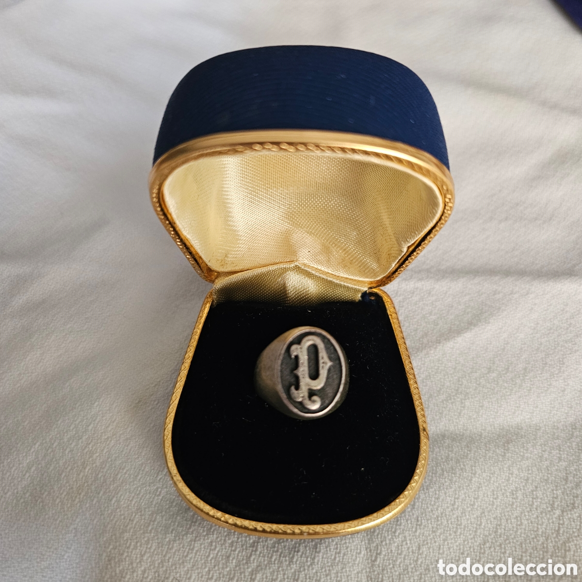Joyeria: Antiguo sello en plata con inicial P