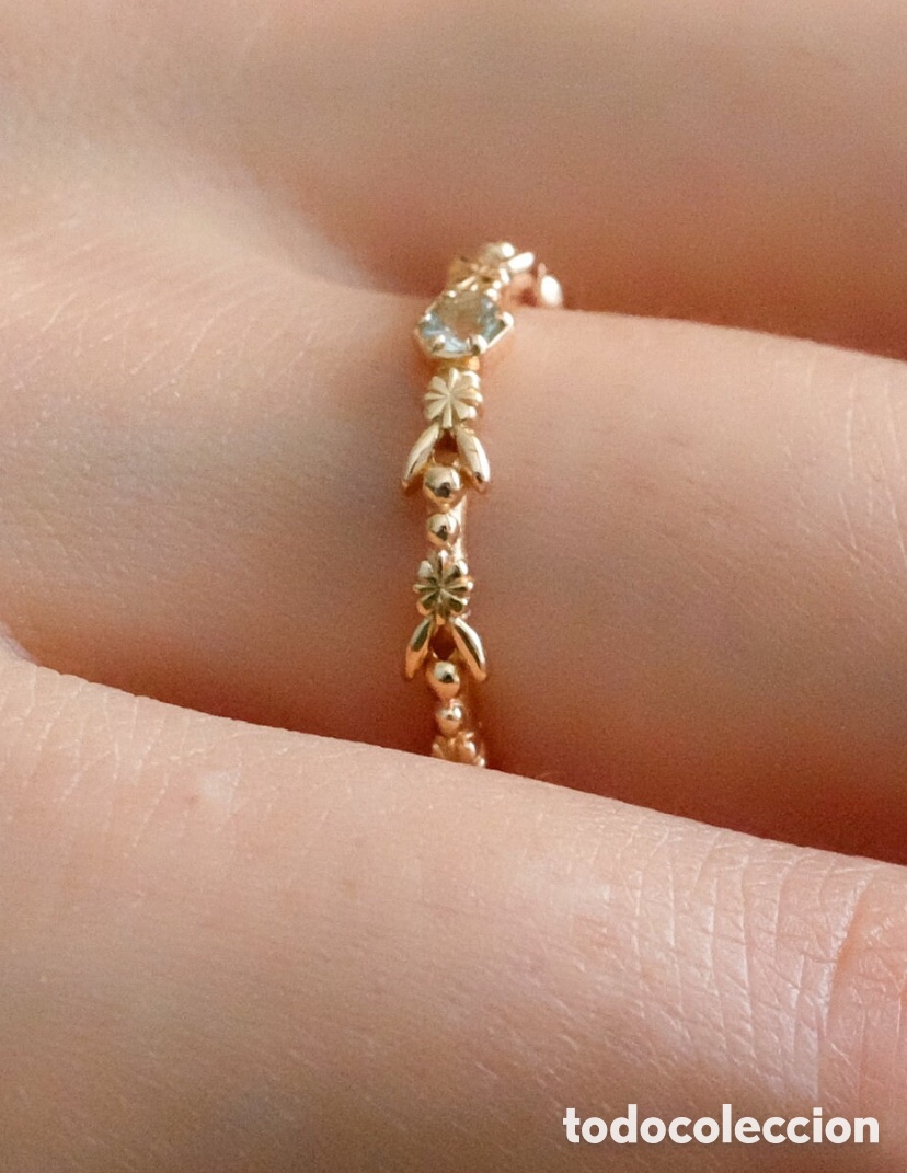 Joyeria: Anillo con piedra de aguamarina