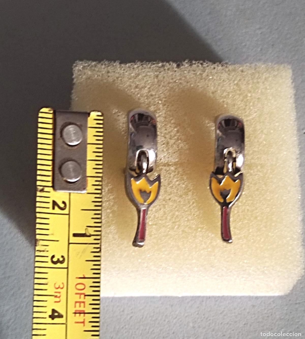Joyeria: Pendientes de plata de ley con flor, tulip&aacute;n. - Foto 3