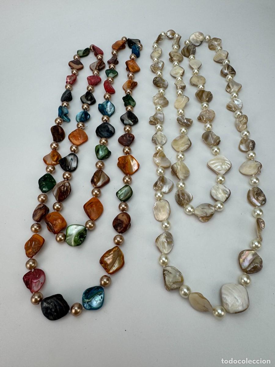 Joyeria: Collar artesanal de n&aacute;car y perlas estilo Boho Art - Foto 1