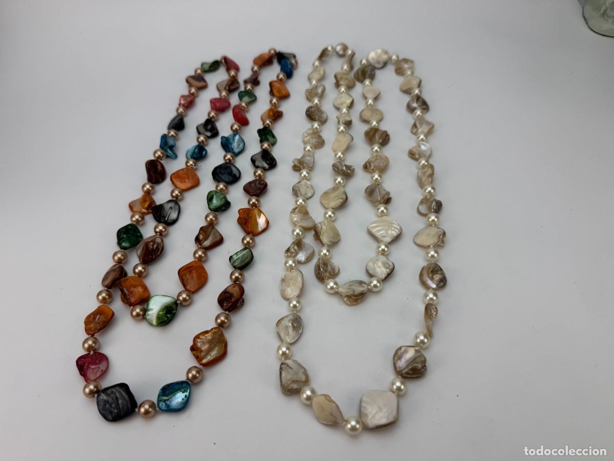 Joyeria: Collar artesanal de n&aacute;car y perlas estilo Boho Art - Foto 2