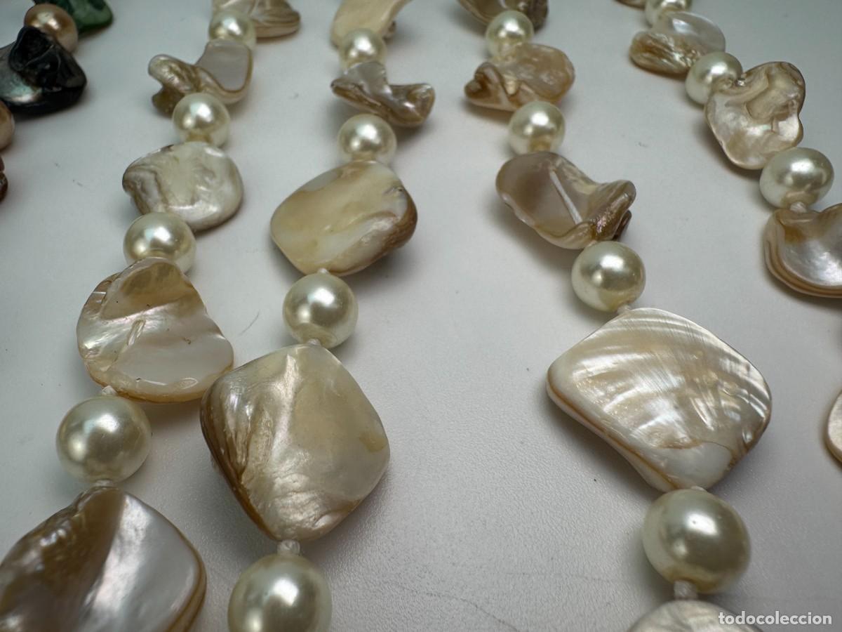 Joyeria: Collar artesanal de n&aacute;car y perlas estilo Boho Art - Foto 3