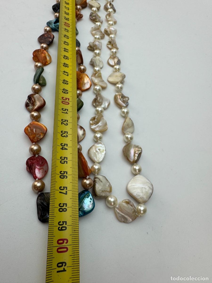 Joyeria: Collar artesanal de n&aacute;car y perlas estilo Boho Art - Foto 9