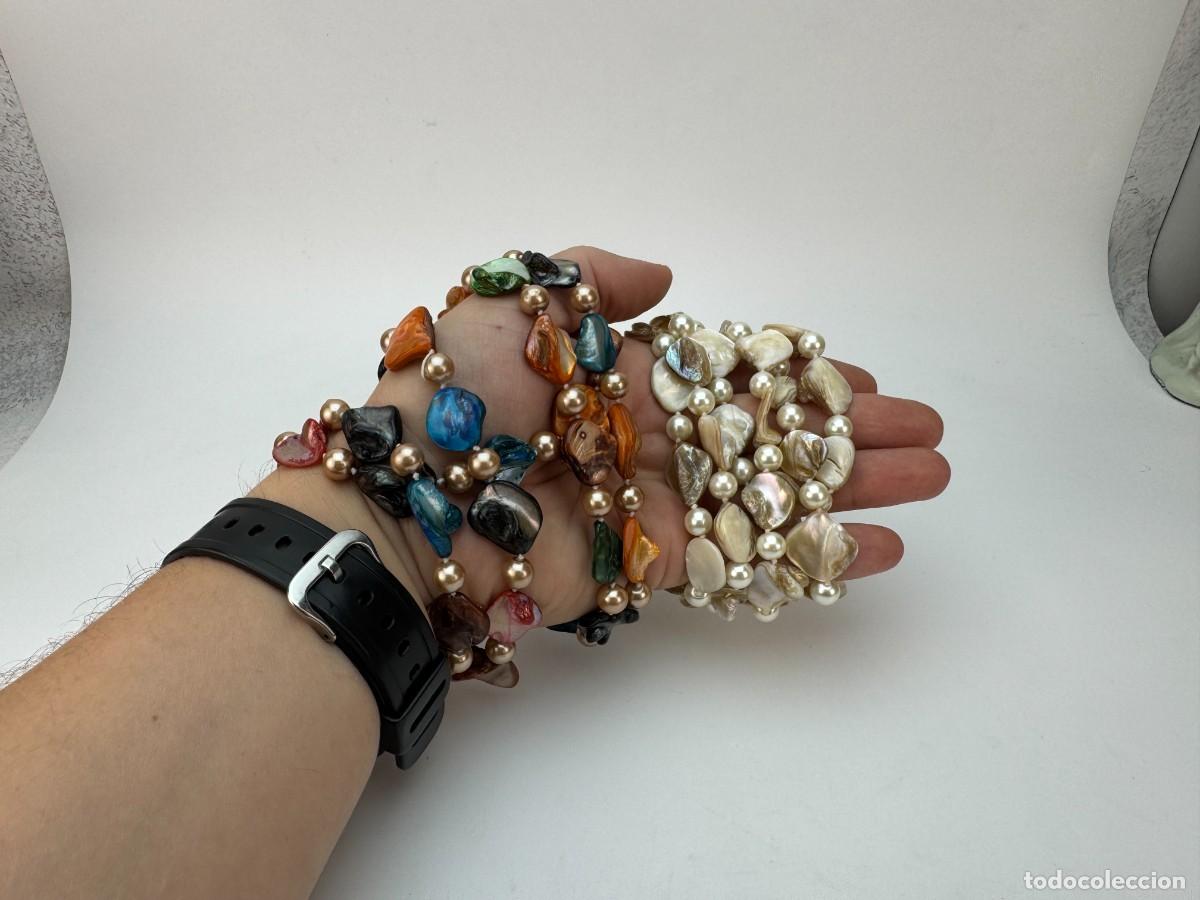 Joyeria: Collar artesanal de n&aacute;car y perlas estilo Boho Art - Foto 11