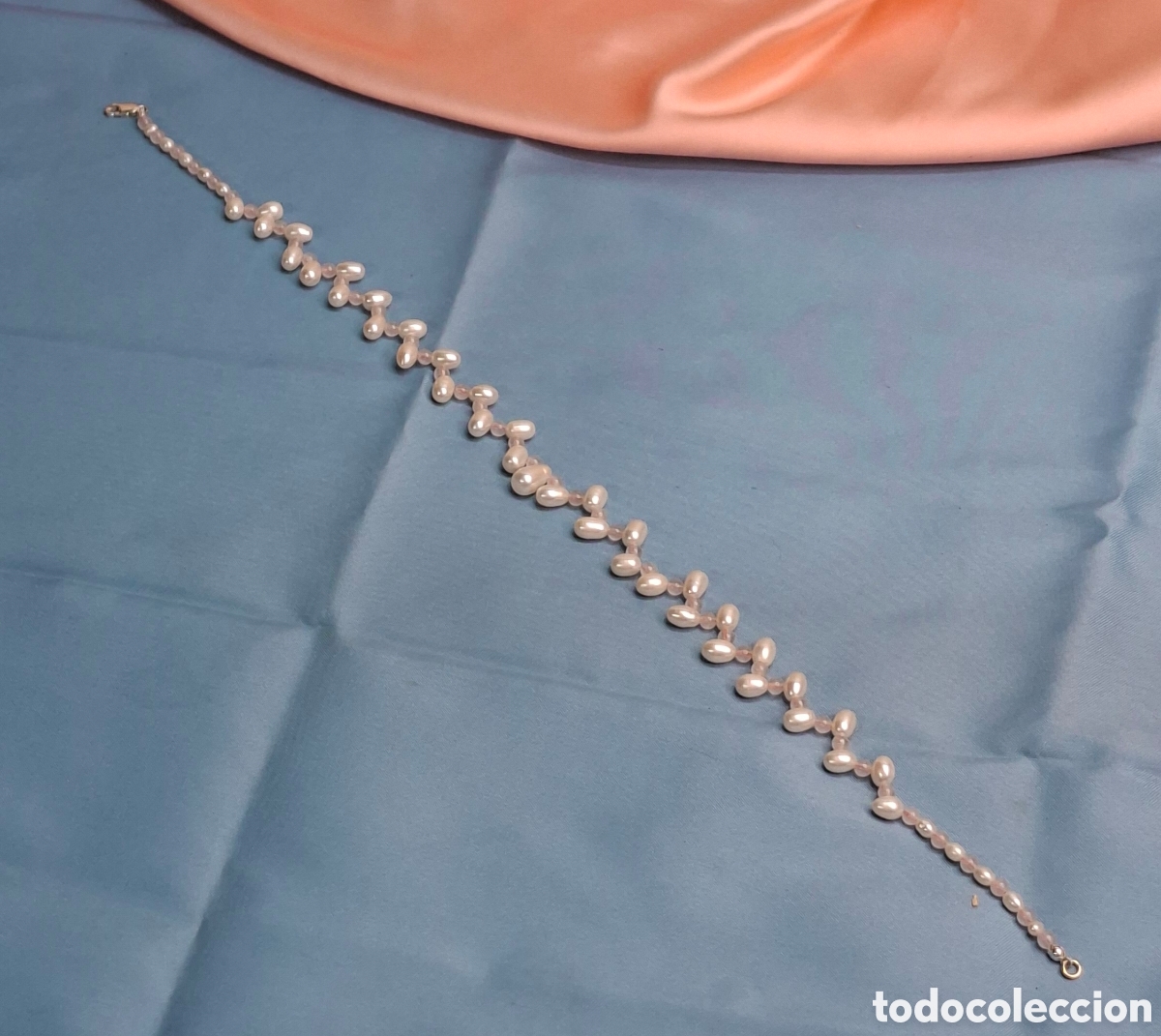 Joyeria: Collar de perlas cultivadas y cuarzo rosa - Foto 8