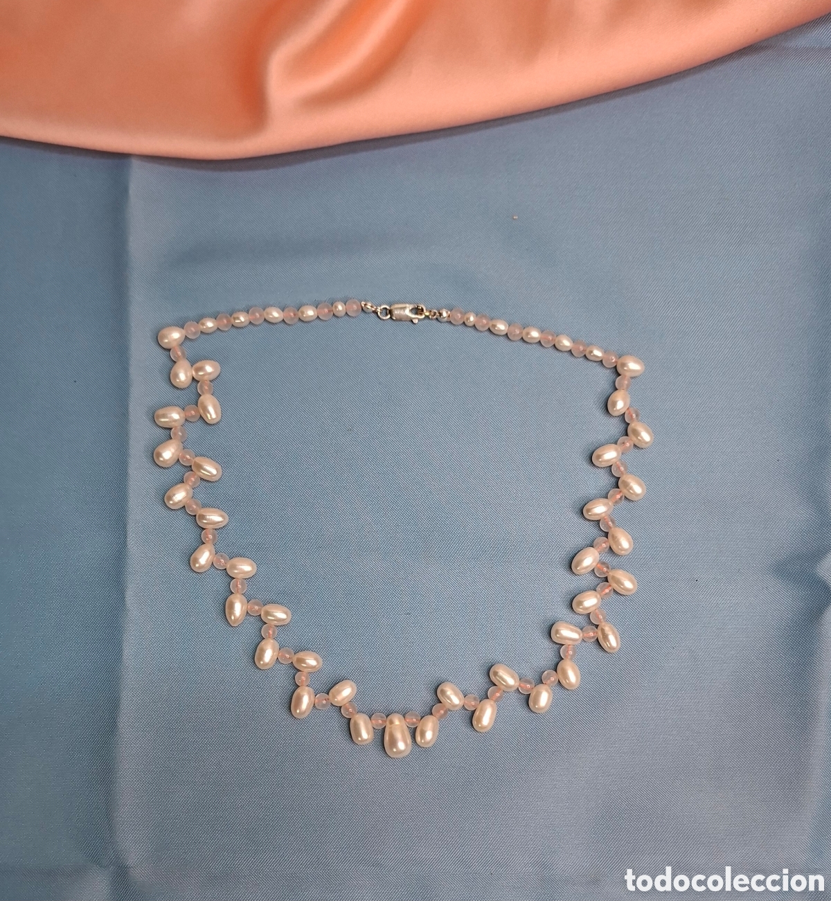Joyeria: Collar de perlas cultivadas y cuarzo rosa - Foto 11