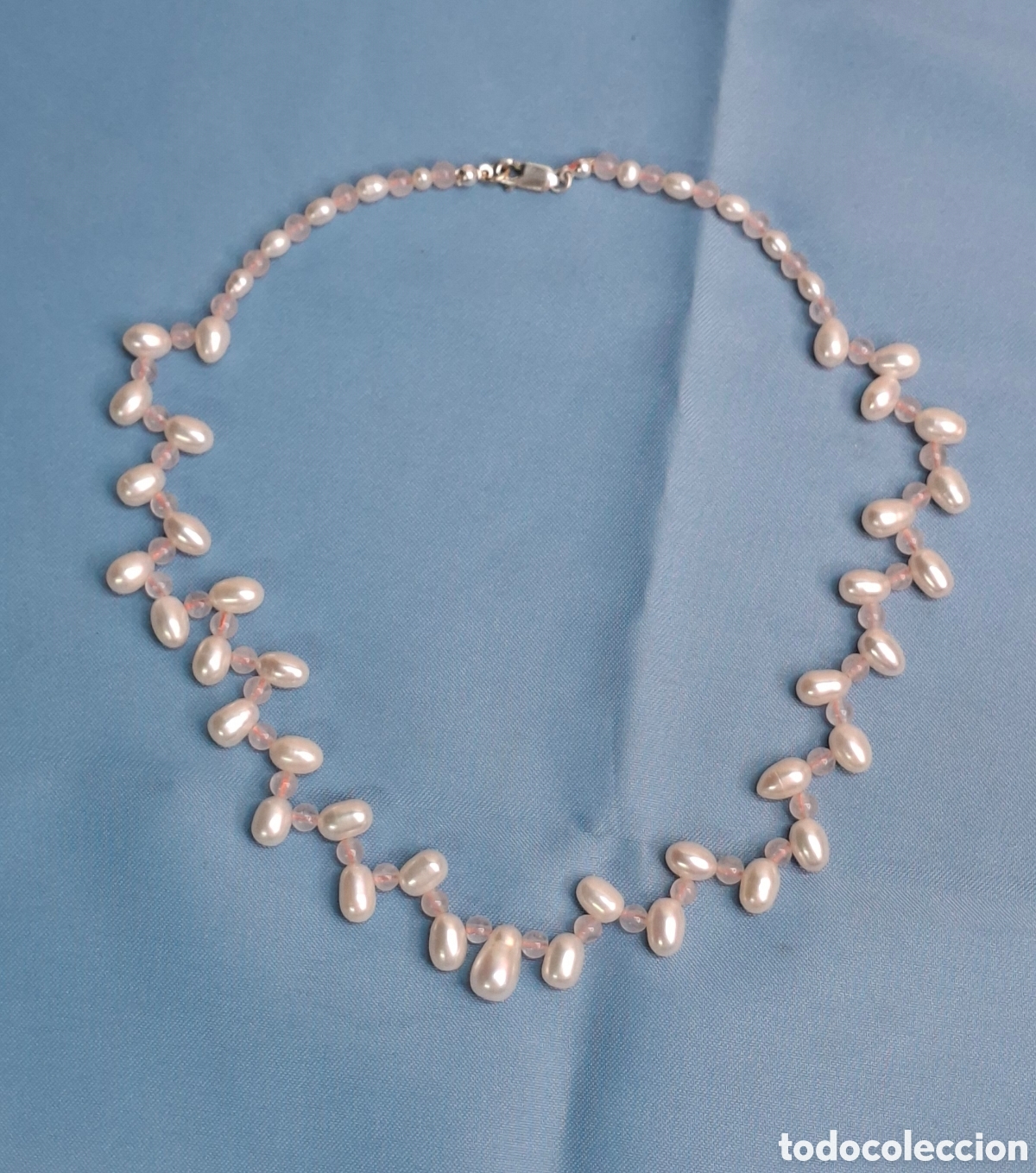Joyeria: Collar de perlas cultivadas y cuarzo rosa - Foto 14