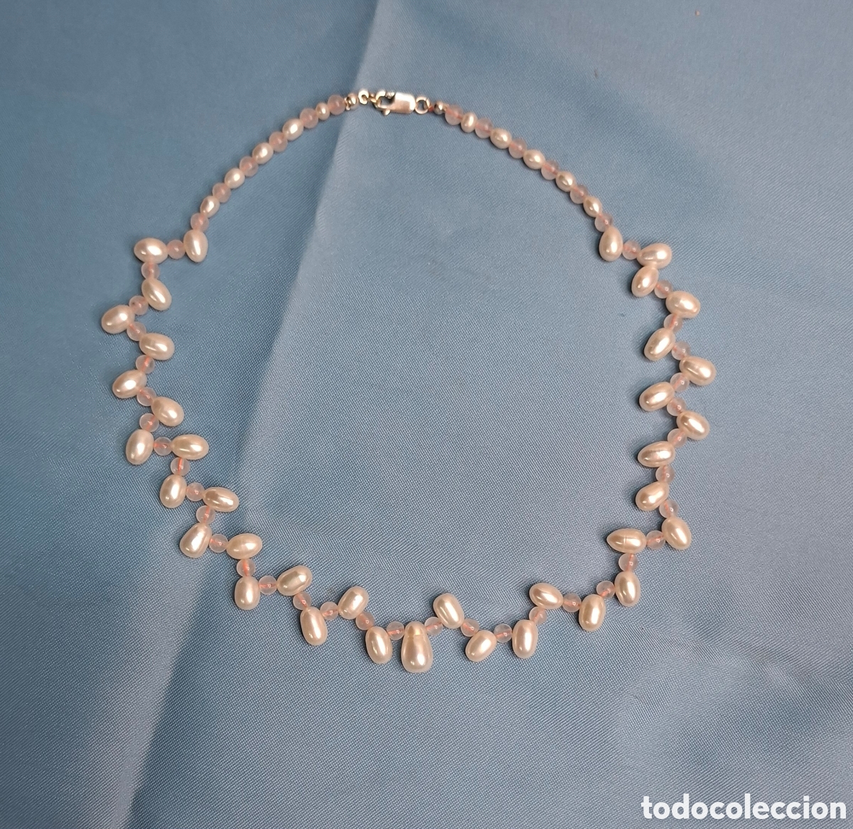 Joyeria: Collar de perlas cultivadas y cuarzo rosa - Foto 15