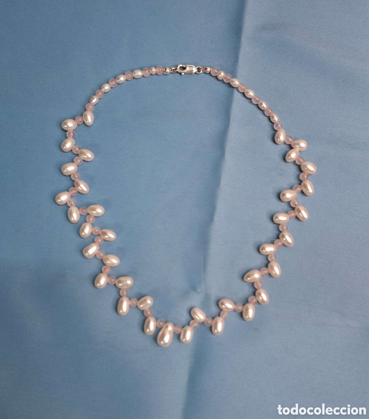 Joyeria: Collar de perlas cultivadas y cuarzo rosa - Foto 16