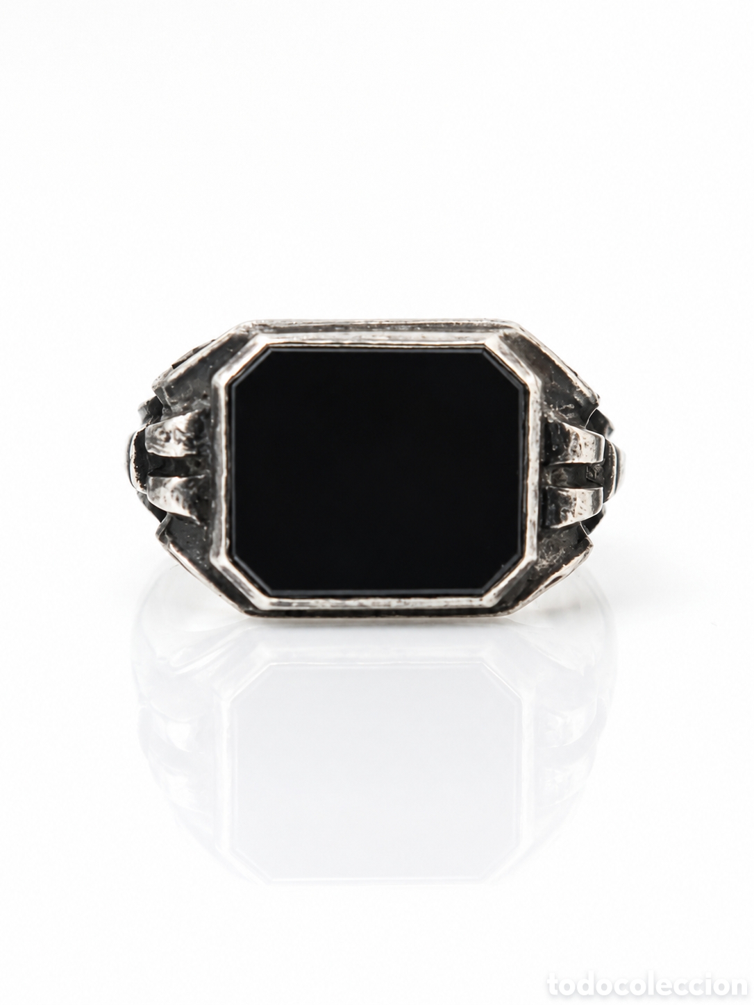 Joyeria: ANILLO DE CABALLERO ART D&Eacute;CO ALEM&Aacute;N EN PLATA 835 Y &Oacute;NIX NEGRO - A&Ntilde;OS 20/30