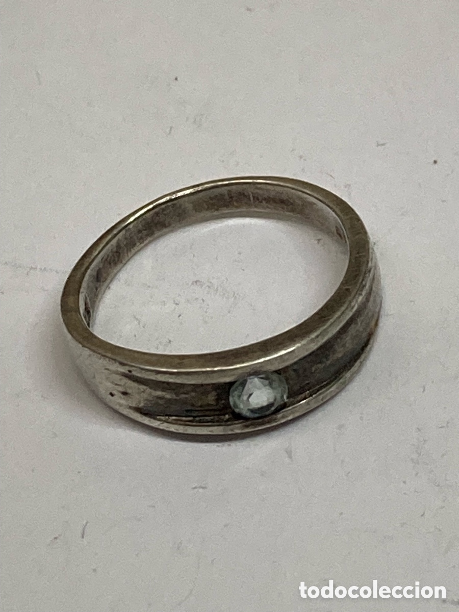 Joyeria: Anillo de plata engastado S495