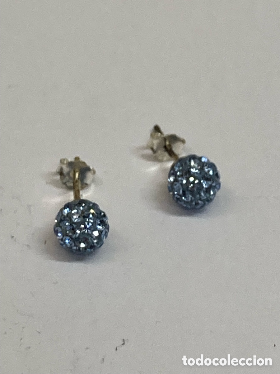 Joyeria: Pendientes de plata engastado P489