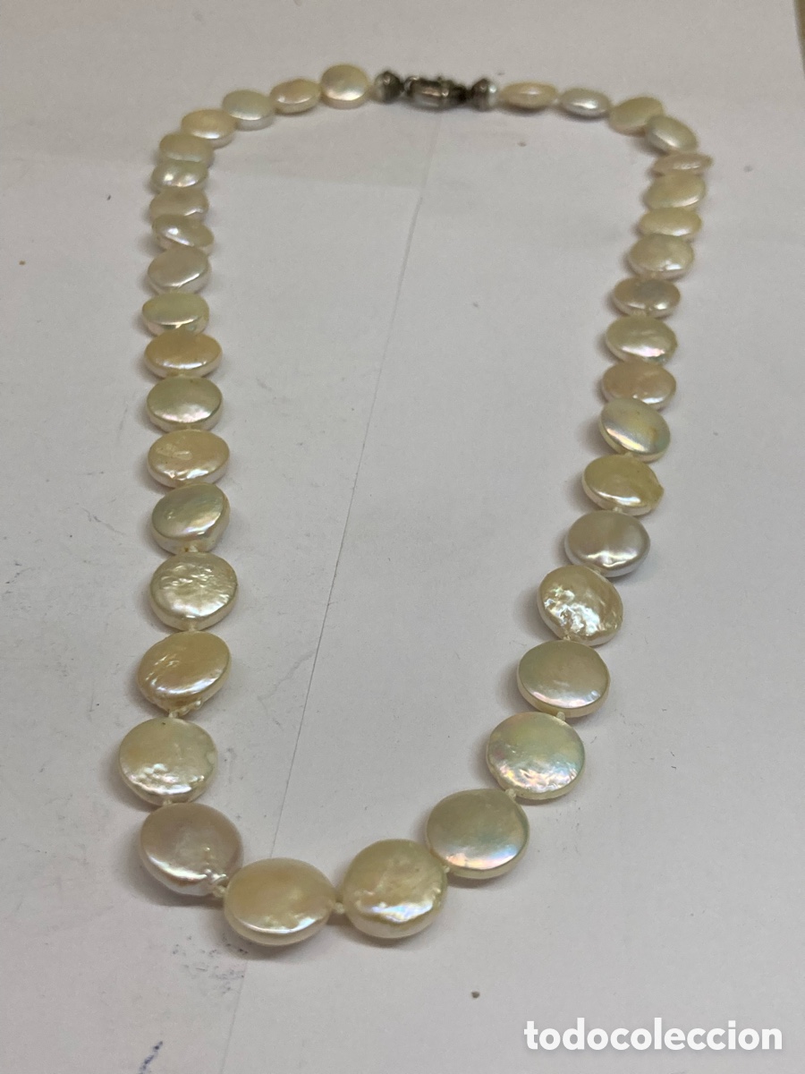 Joyeria: Collar de perlas y cierre de plata /COLL18 - Foto 1