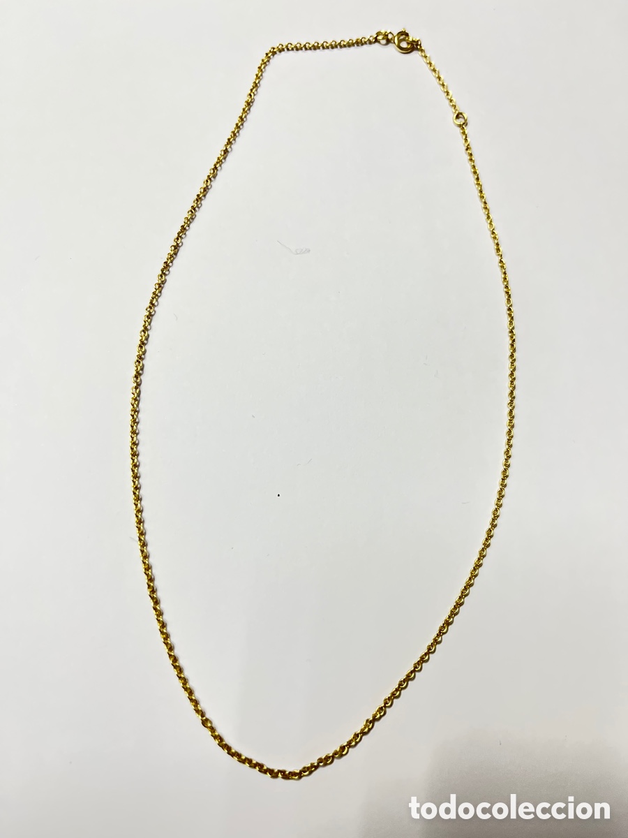 Joyeria: Cadena de plata chapada de oro 14k /CA483-1 - Foto 3