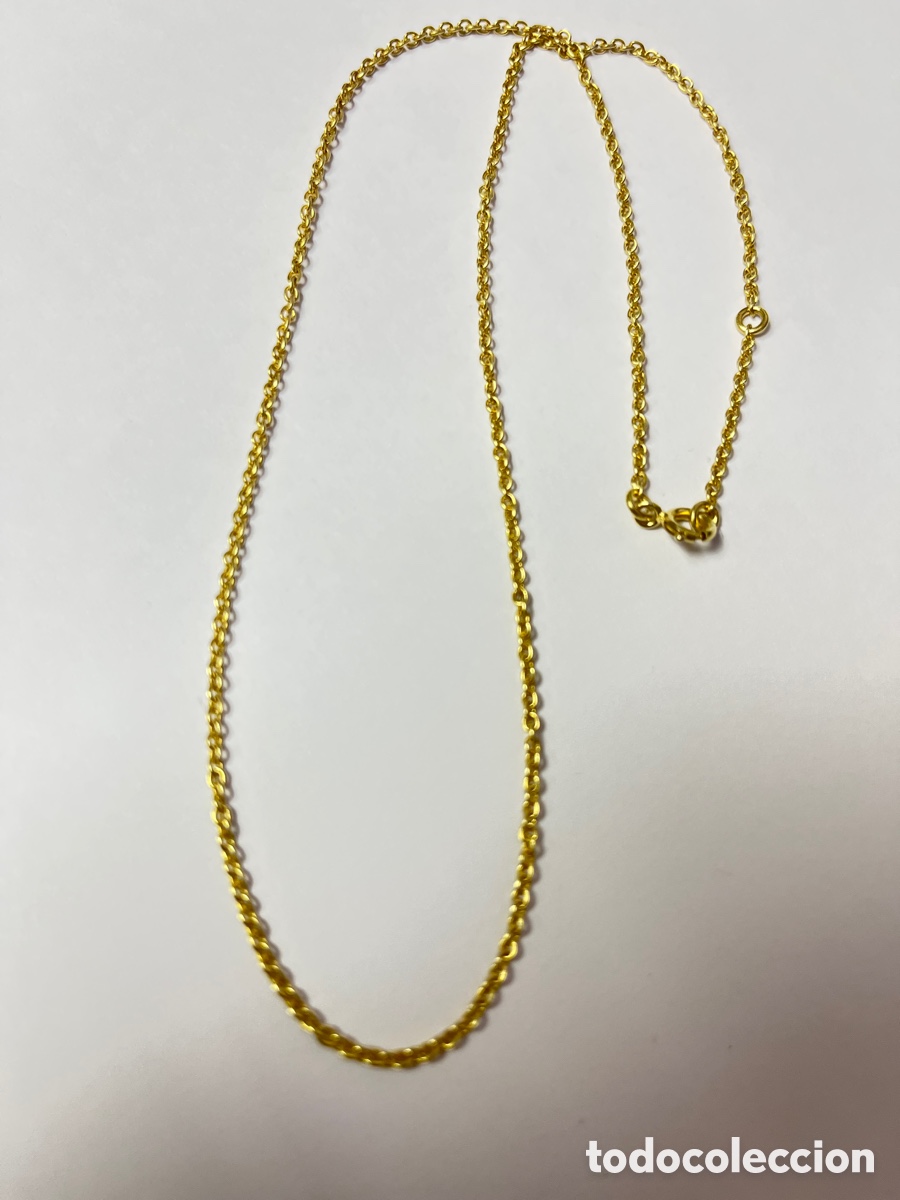 Joyeria: Cadena de plata chapada de oro 14k /CA483-1 - Foto 5