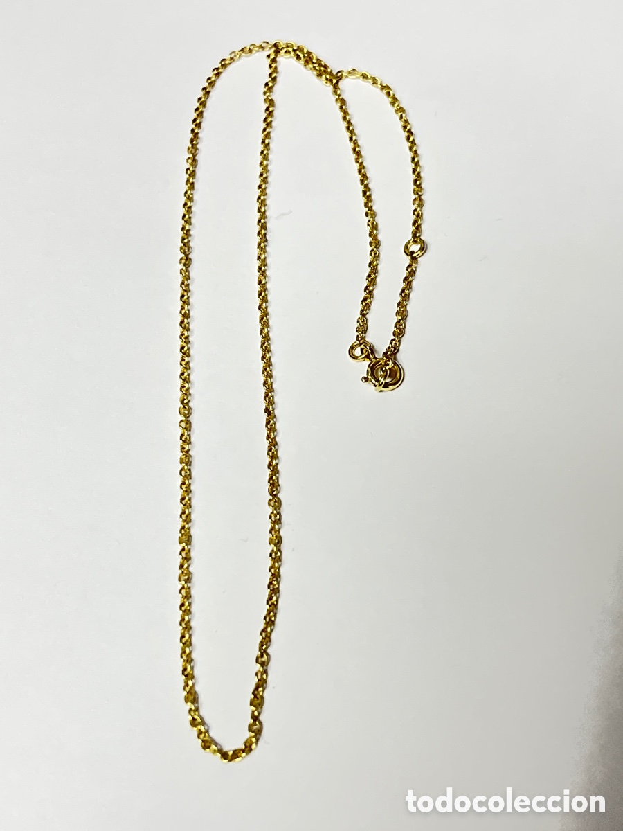 Gioielleria: Cadena de plata chapada de oro 14k /CA483-1