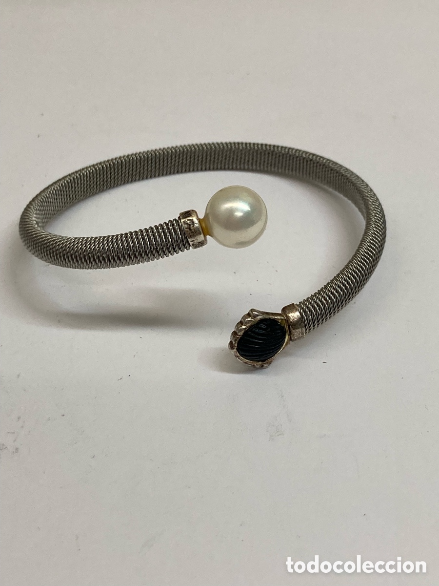 Joyeria: Pulsera de plata con perla Pul396