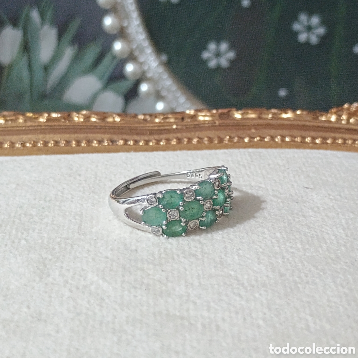 Joyeria: Anillo de plata Esmeralda Natural - Foto 2