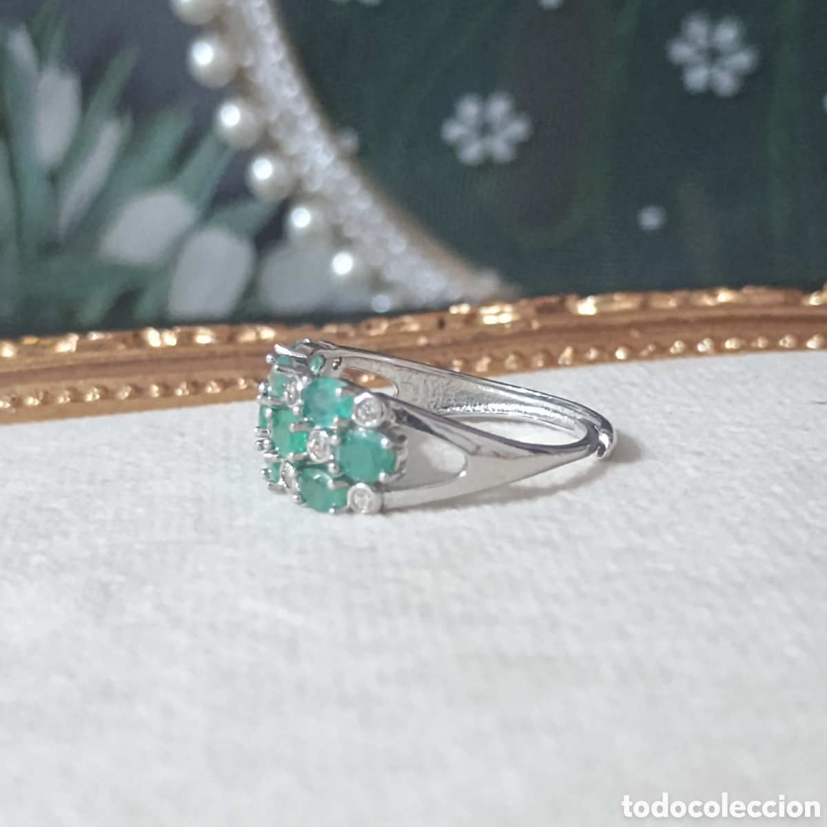 Joyeria: Anillo de plata Esmeralda Natural - Foto 4
