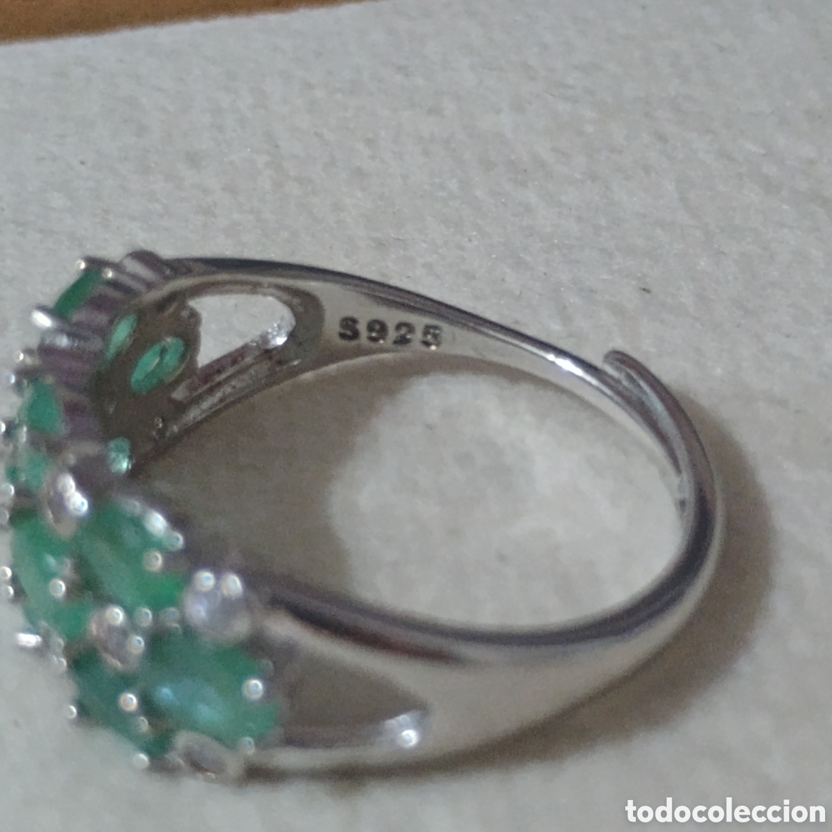 Joyeria: Anillo de plata Esmeralda Natural - Foto 5