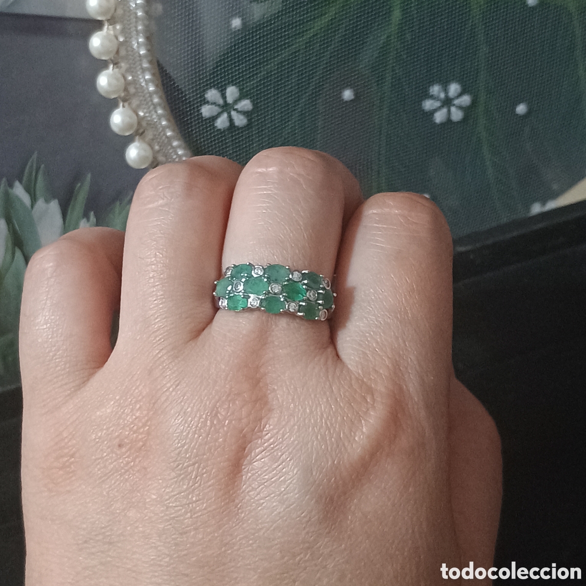 Joyeria: Anillo de plata Esmeralda Natural - Foto 6