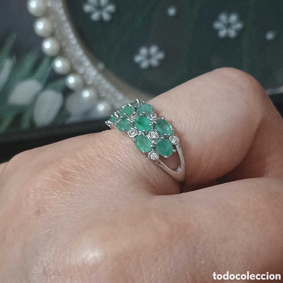 Joyeria: Anillo de plata Esmeralda Natural - Foto 7