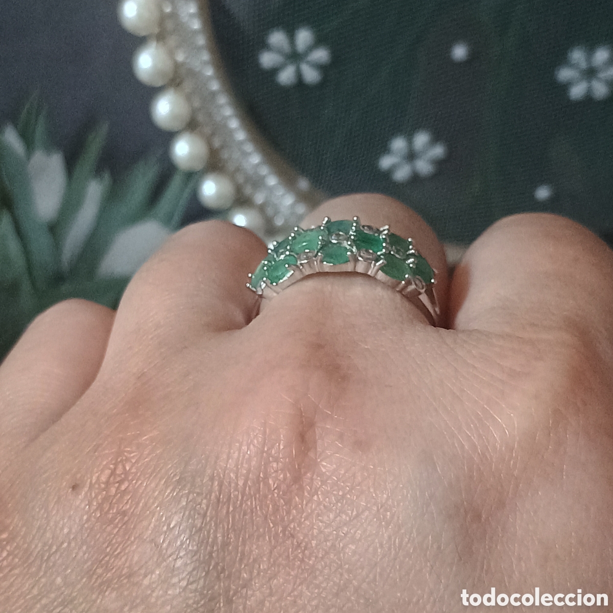 Joyeria: Anillo de plata Esmeralda Natural - Foto 8