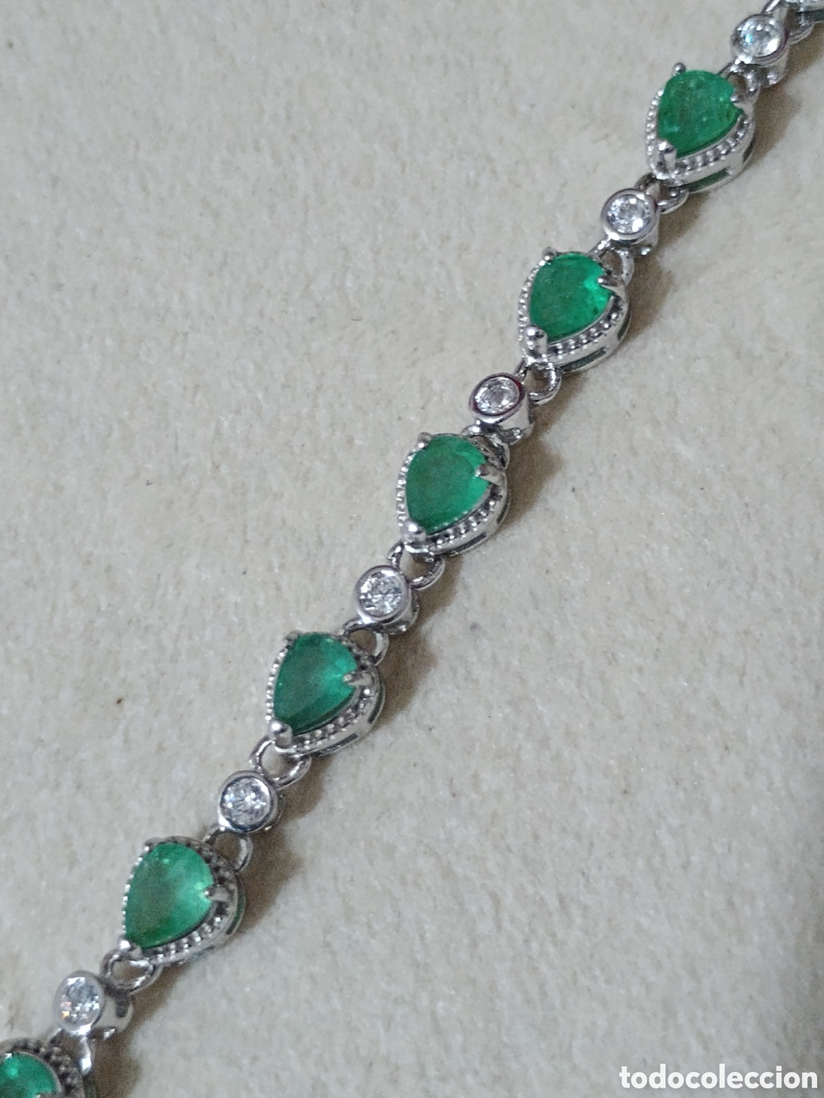 Joyeria: Pulsera Plata Esmeralda Natural - Foto 4