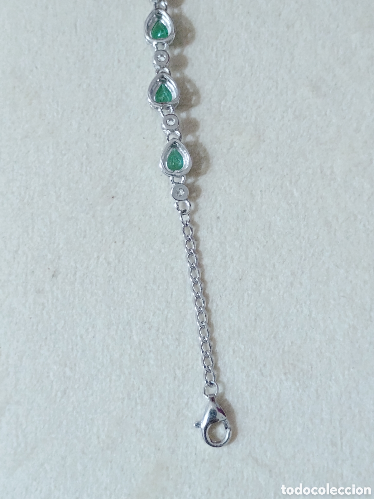 Joyeria: Pulsera Plata Esmeralda Natural - Foto 5