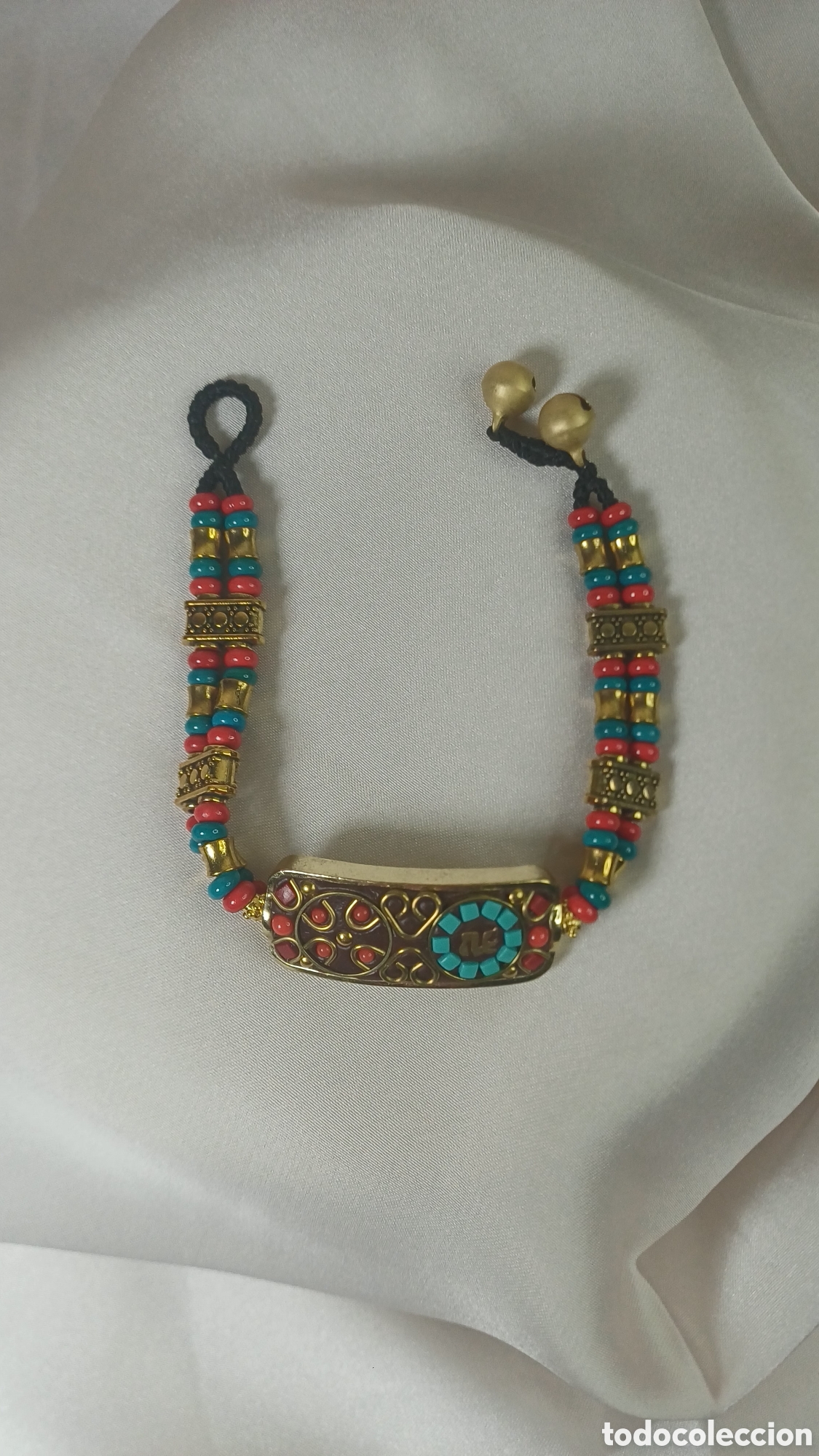 Joyeria: BRAZALETE TIBETANO CORALES Y TURQUESAS