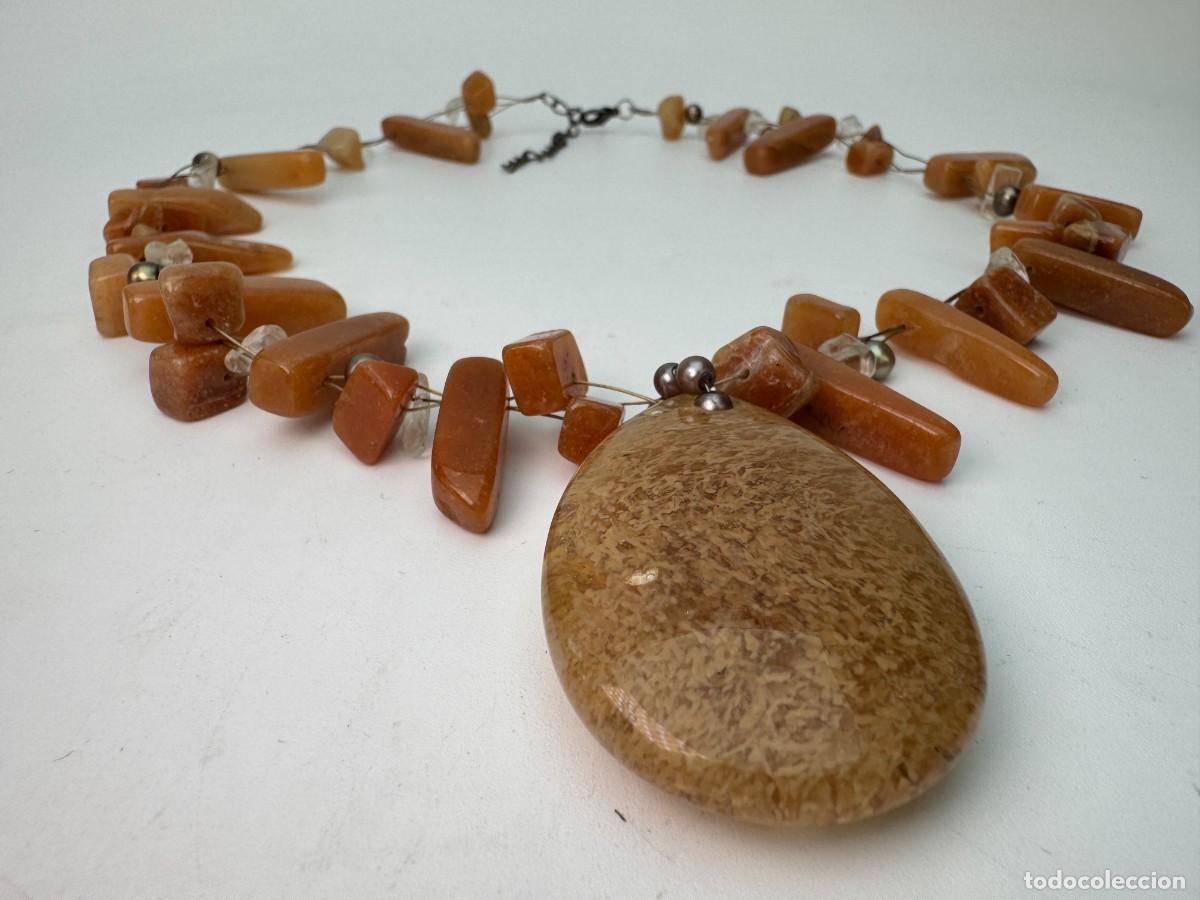 Joyeria: Collar boho con colgante de piedra natural - Foto 2