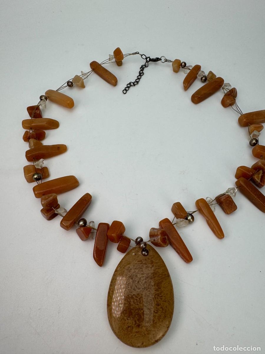 Joyeria: Collar boho con colgante de piedra natural - Foto 3