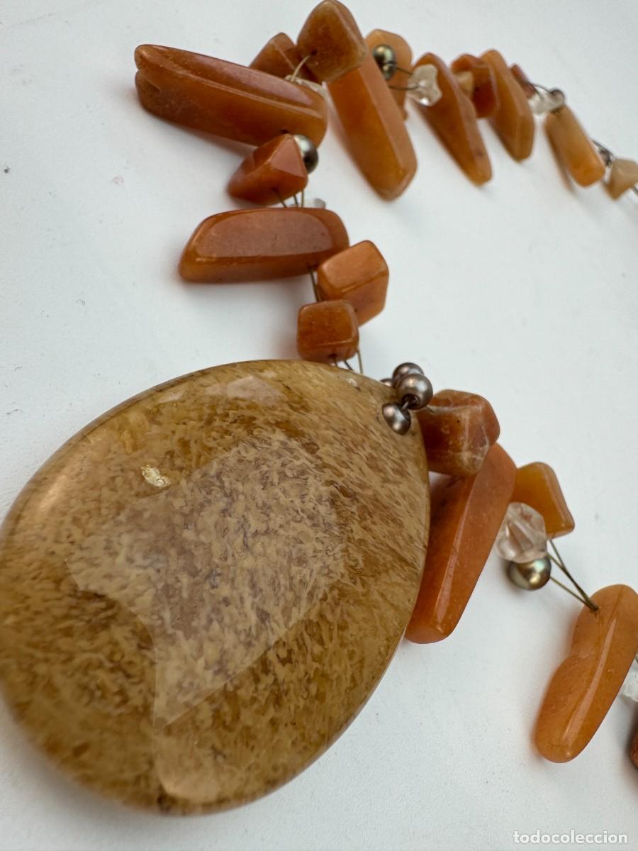 Joyeria: Collar boho con colgante de piedra natural - Foto 8