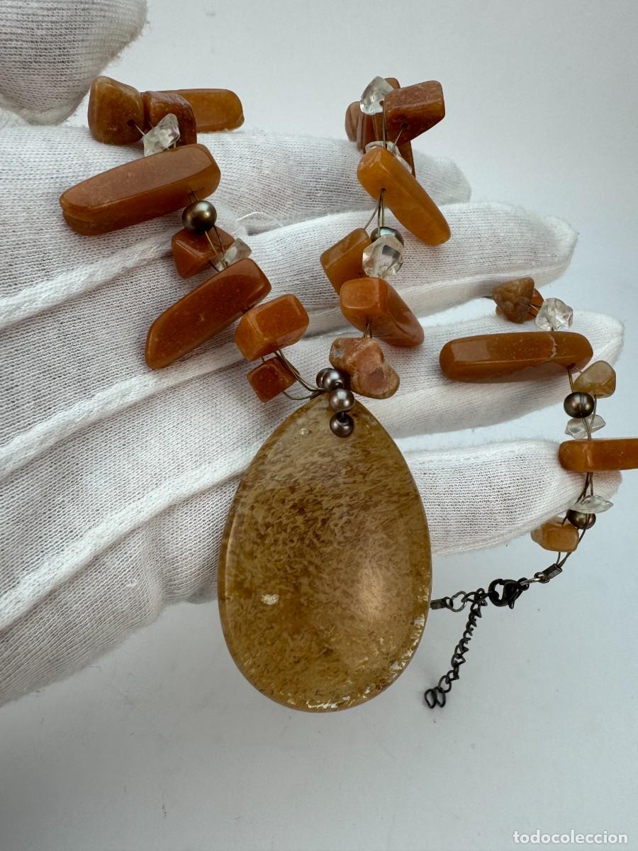 Joyeria: Collar boho con colgante de piedra natural - Foto 9