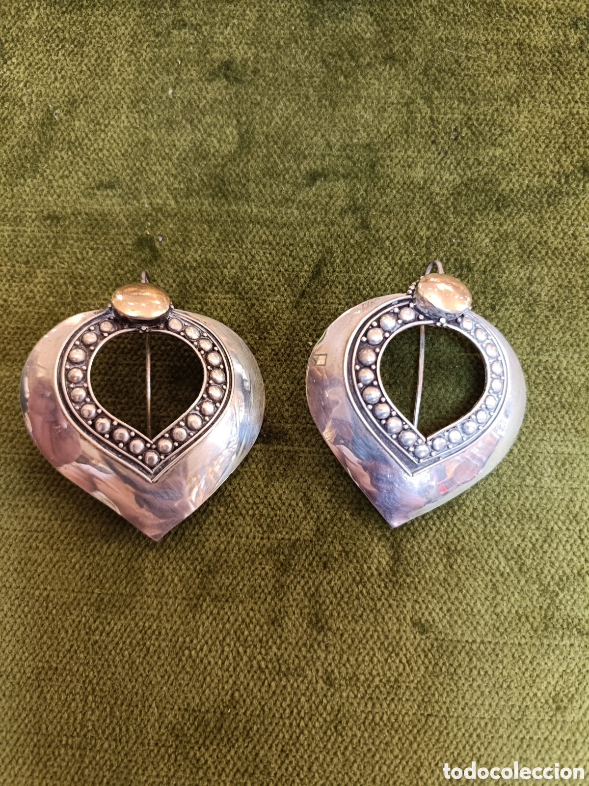 Joyeria: PENDIENTES ANTIGUOS ELABORADOS EN PLATA - Foto 2