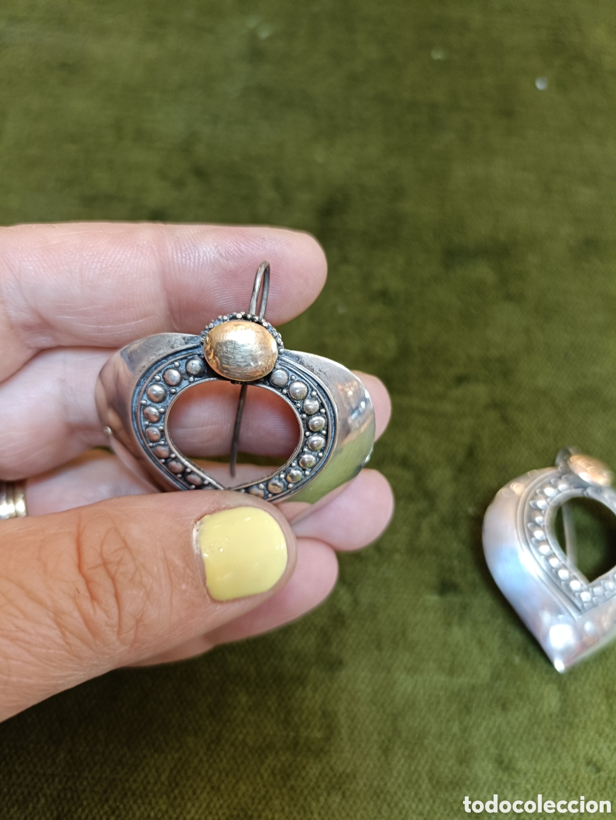 Joyeria: PENDIENTES ANTIGUOS ELABORADOS EN PLATA - Foto 5