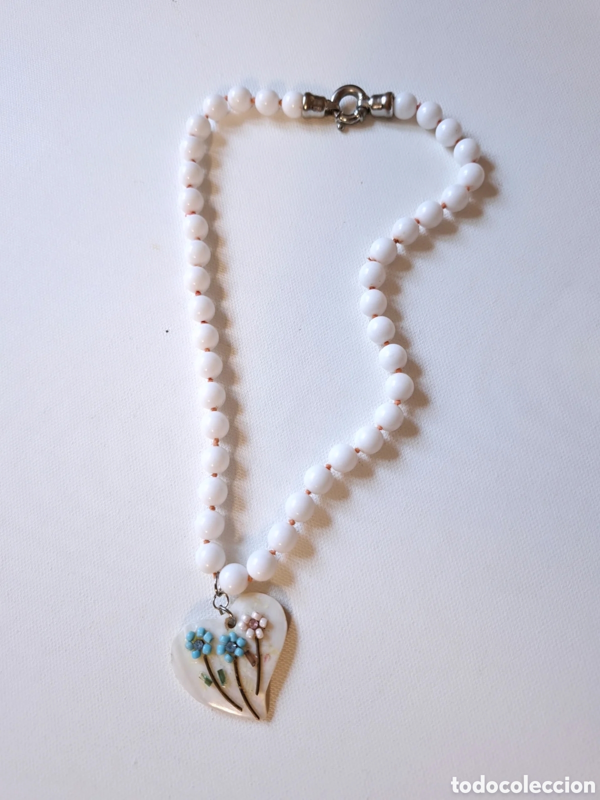 Joyeria: Collar Vintage Coraz&oacute;n A&ntilde;os 70 - Foto 2