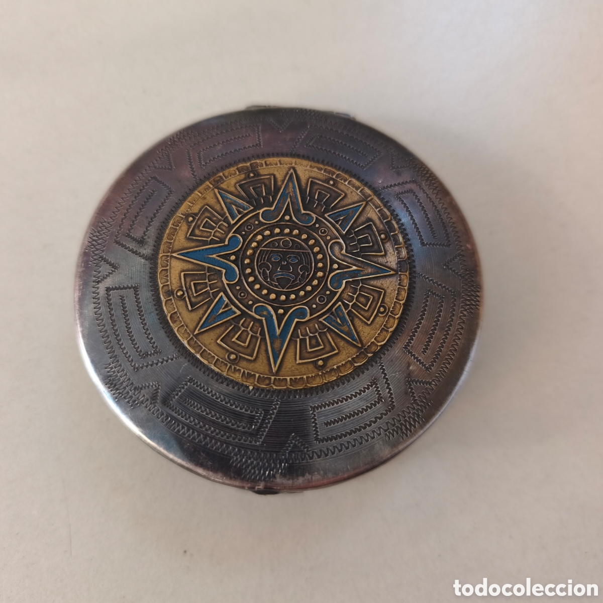 Joyeria: Bonita polvera de plata