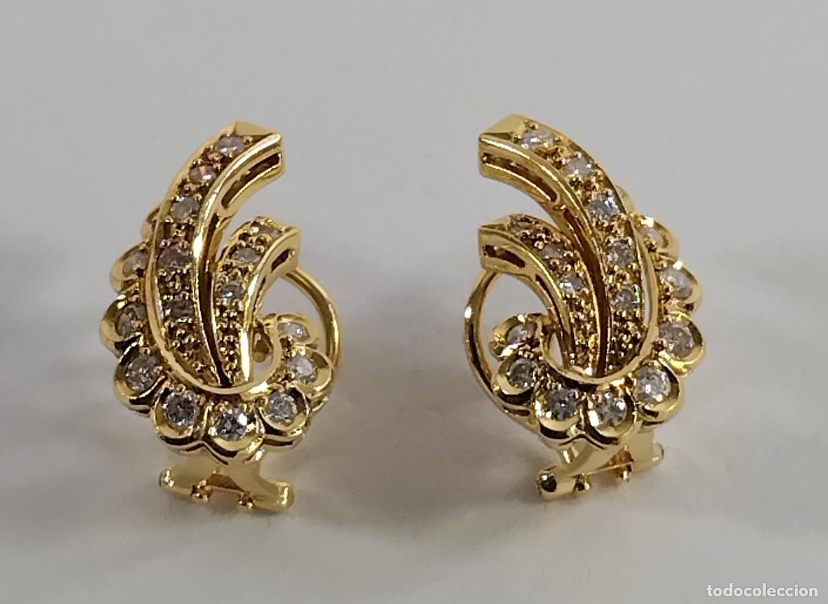 Joyeria: Oro 18 k y Diamantes. Pendientes - Foto 1
