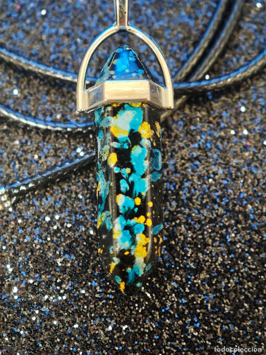 Joyeria: COLLAR Y COLGANTE PENDULO HEXAGONAL BISUTERIA