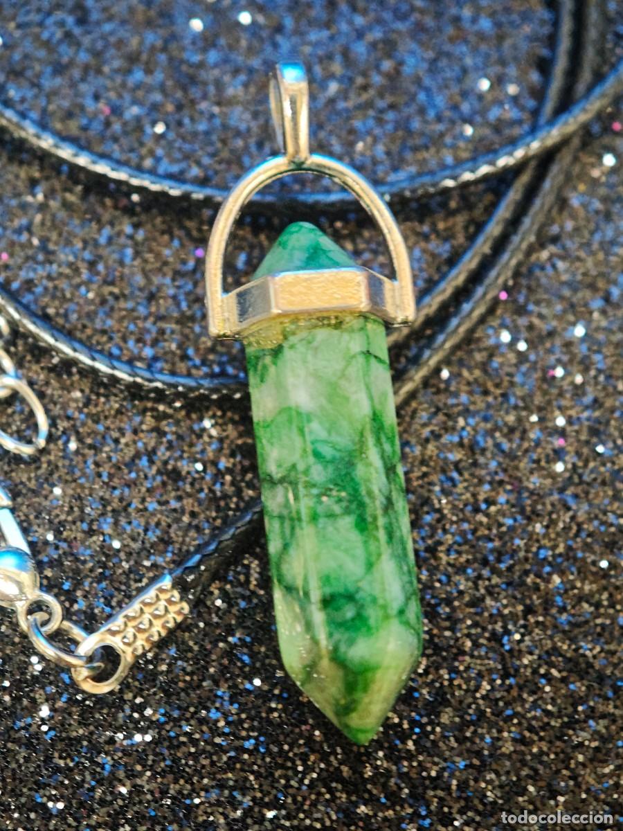 Joyeria: COLLAR Y COLGANTE PENDULO HEXAGONAL BISUTERIA
