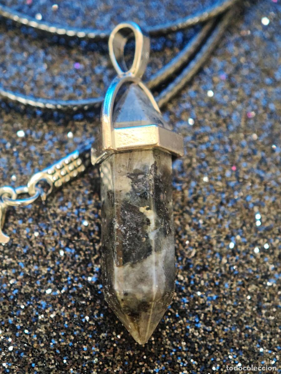 Joyeria: COLLAR Y COLGANTE PENDULO HEXAGONAL BISUTERIA