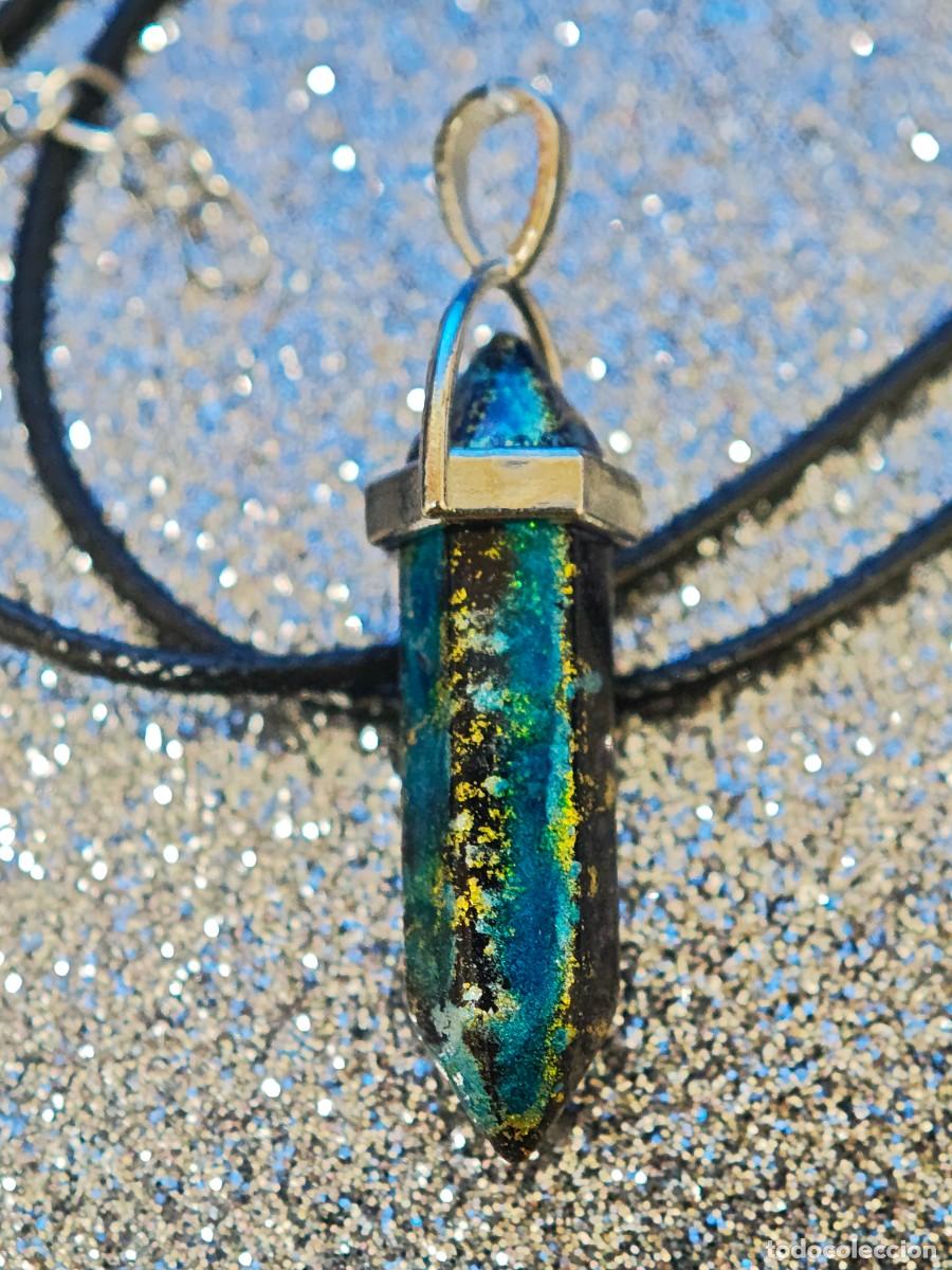 Joyeria: COLLAR Y COLGANTE PENDULO HEXAGONAL BISUTERIA