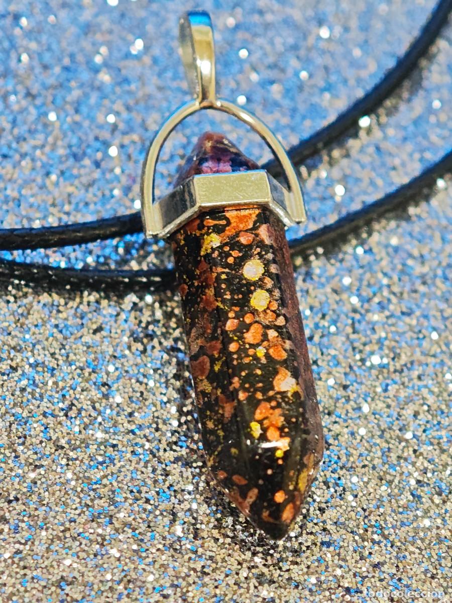 Joyeria: COLLAR Y COLGANTE PENDULO HEXAGONAL BISUTERIA
