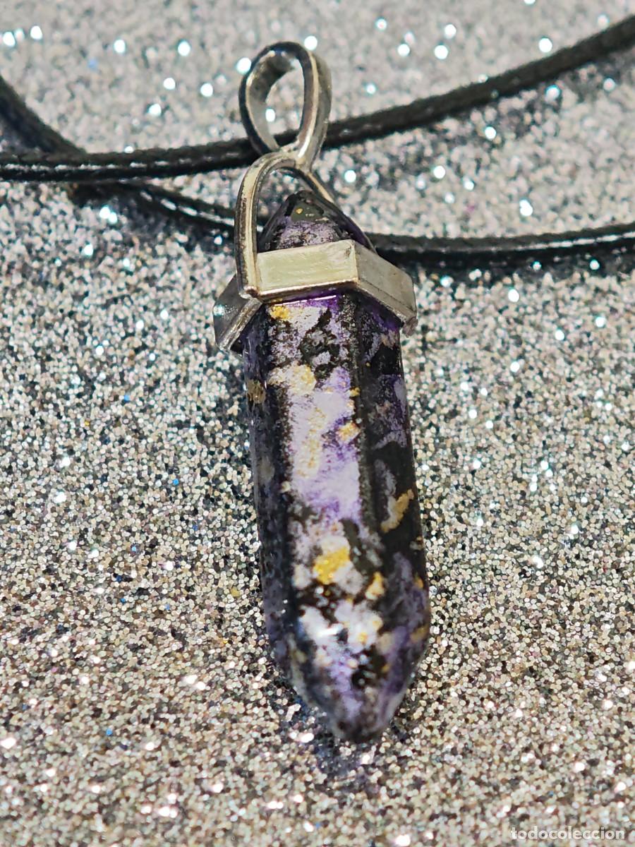 Joyeria: COLLAR Y COLGANTE PENDULO HEXAGONAL BISUTERIA