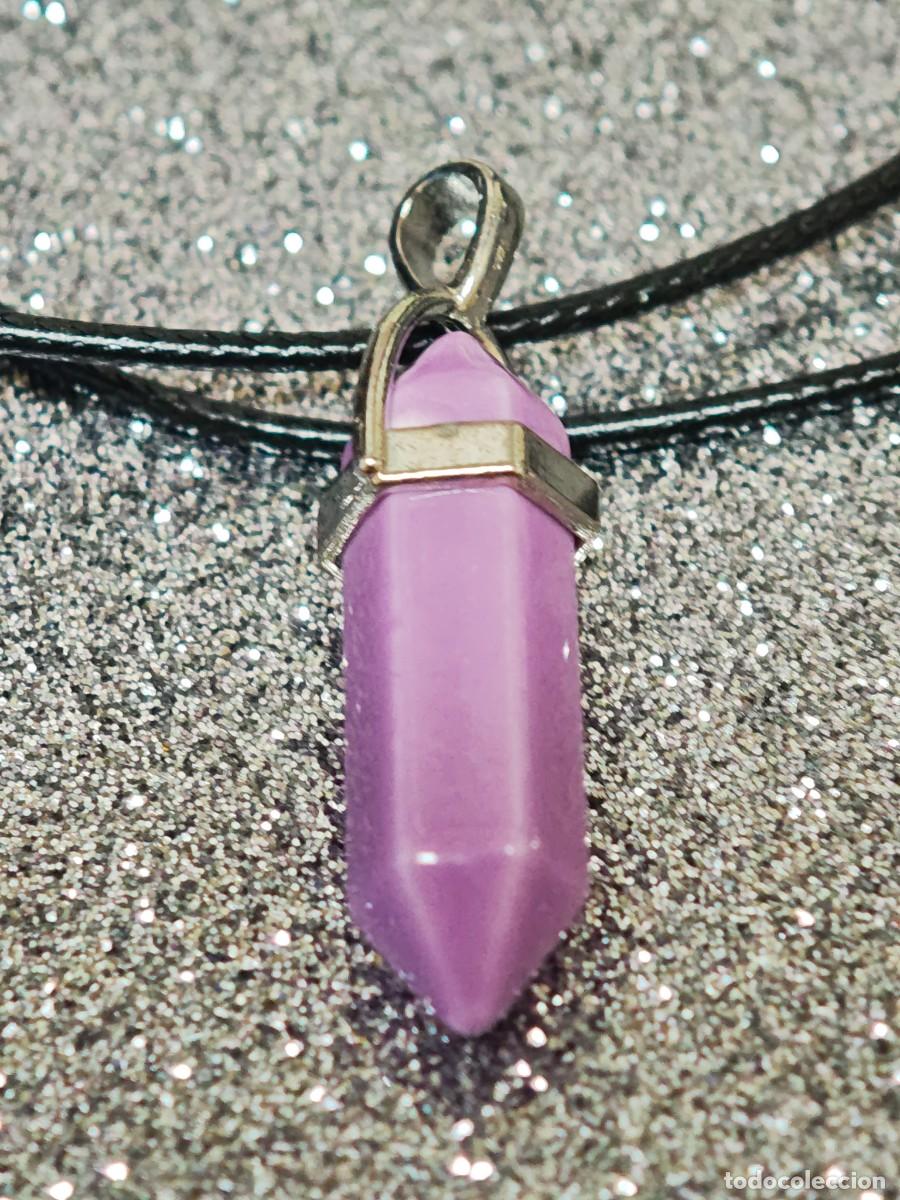Joyeria: COLLAR Y COLGANTE PENDULO HEXAGONAL BISUTERIA